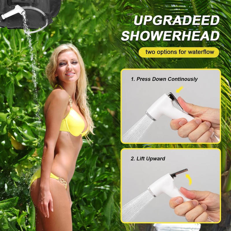 Portable Camping Privacy Tent, Outdoor Shower Tent Kit with 5 Gallon Shower B... gallery