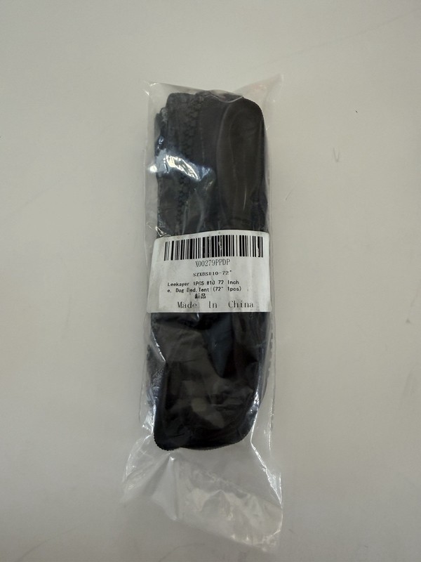 Leakayer 1 Pcs #10 72in Zipper For Tent, Dog Bed Black 1 1/2 In Width New In Bag