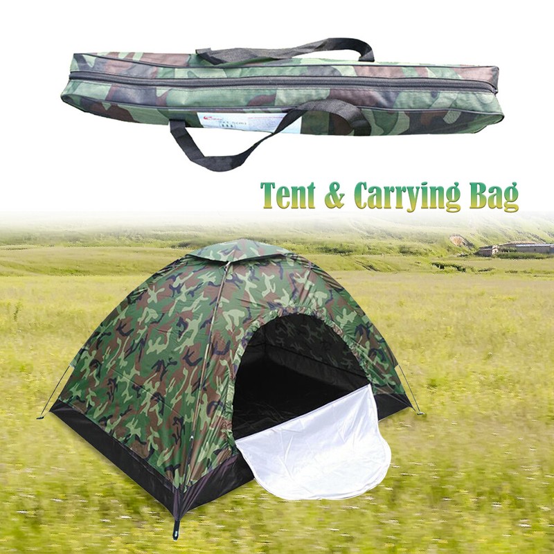 1-2 Person Outdoor Camping Tent Waterproof for 4 Season Family Camouflage Hiking