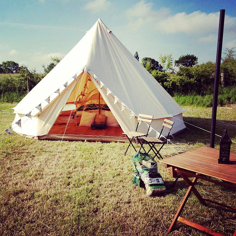 1 PC Outdoor Luxury Oxford Camping Bell Tent Survival Hunting Glamping 16FT gallery