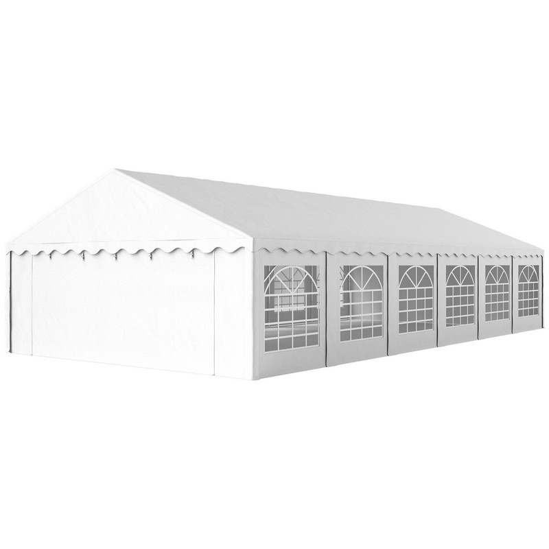 20x40ft Utility Tent Reinforced Corners 78.7in Side Height White