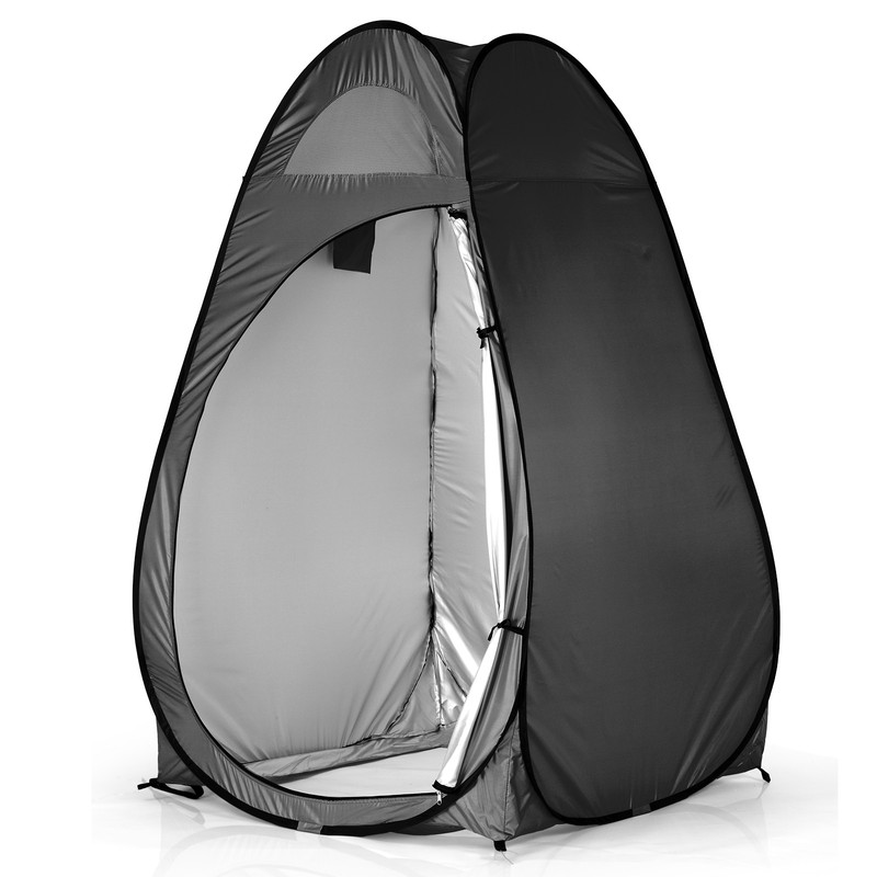 Portable Outdoor Pop-up Toilet Dressing Fitting Room Privacy Shelter Tent Black