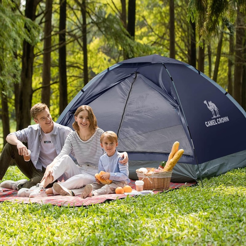 Lightweight 2-Person Waterproof Dome Tent for All-Season Camping Adventures gallery