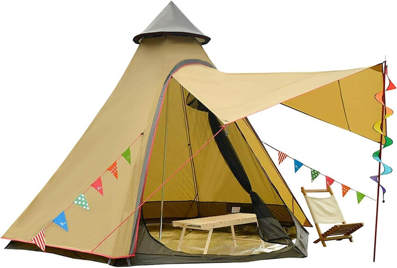12’X10’X8’Dome Camping Tent 5-6 Person 4 Season Double Layers Waterproof Anti-Uv