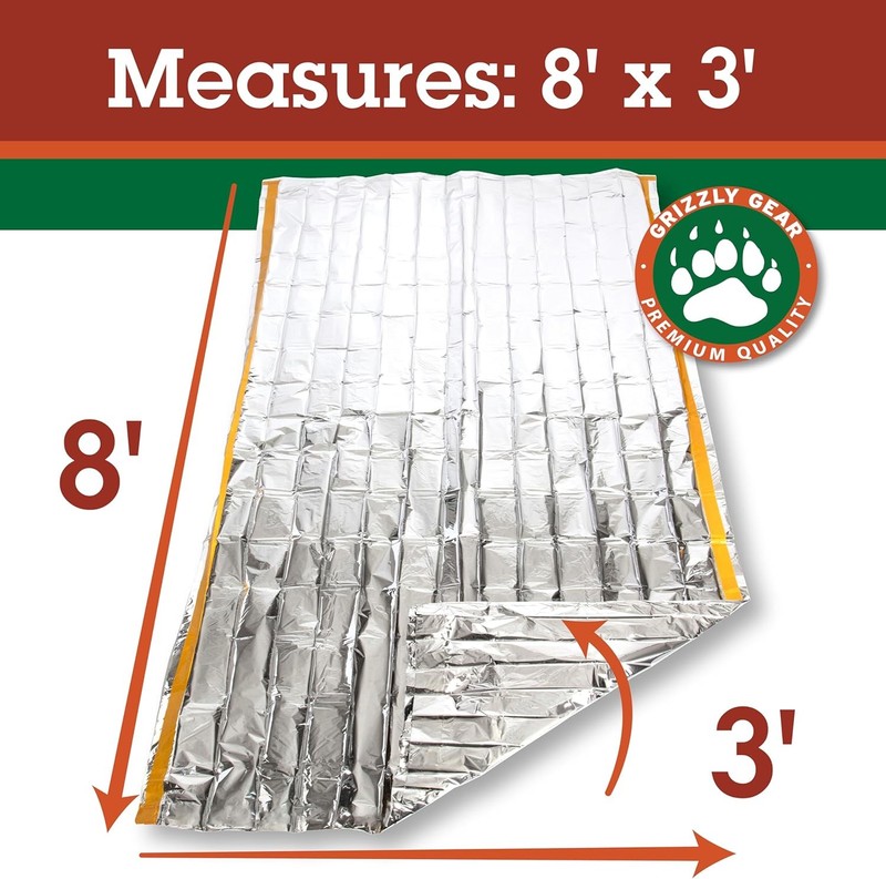 Emergency Thermal Tent -Reflective Mylar Survival Shelter-XL Size Waterproof Lig gallery