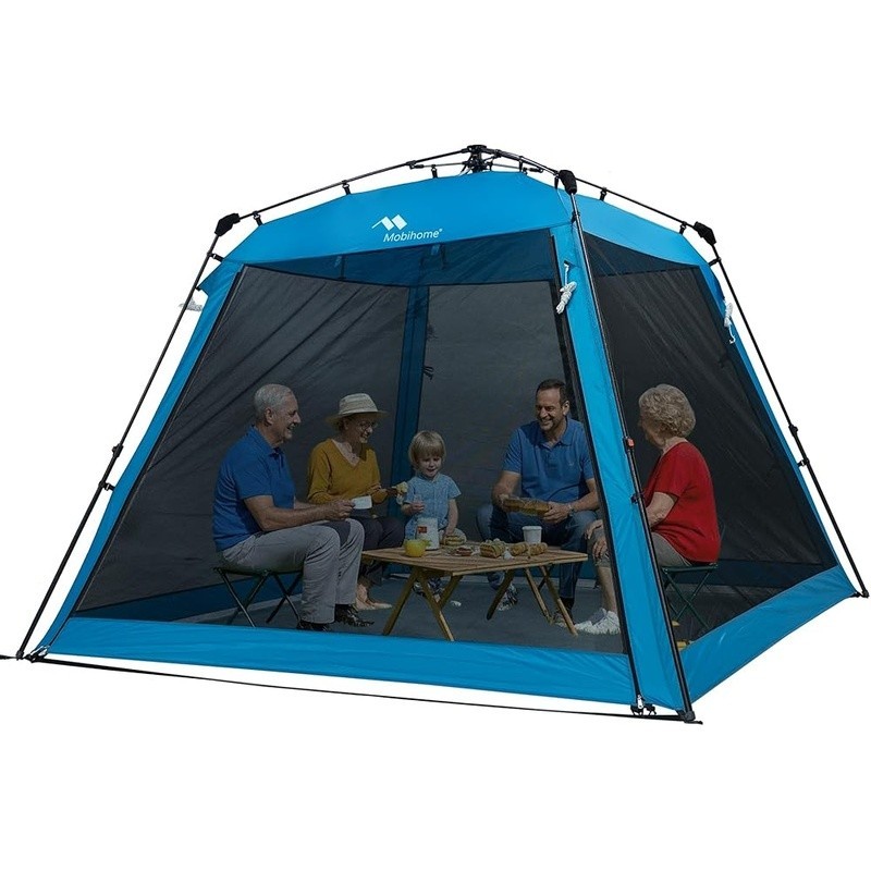 Portable Sun Shelter Awning Waterproof W/ Adjustable Poles Outdoor Activities US