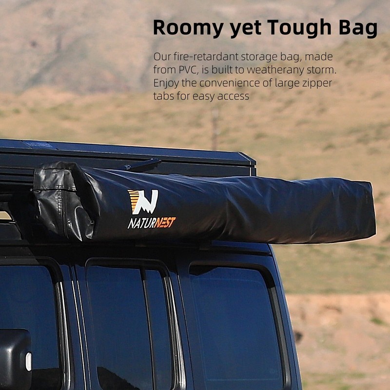 Naturnest 270 Plus Car Awning Rooftop & Awning Room Side Wall for Passenger Side gallery