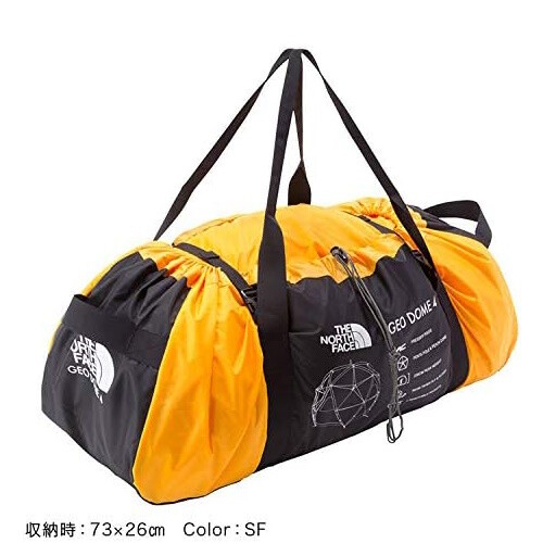 THE NORTH FACE Geodome 4 Tent OVAL INTENTION NV21800 Saffron Yellow gallery