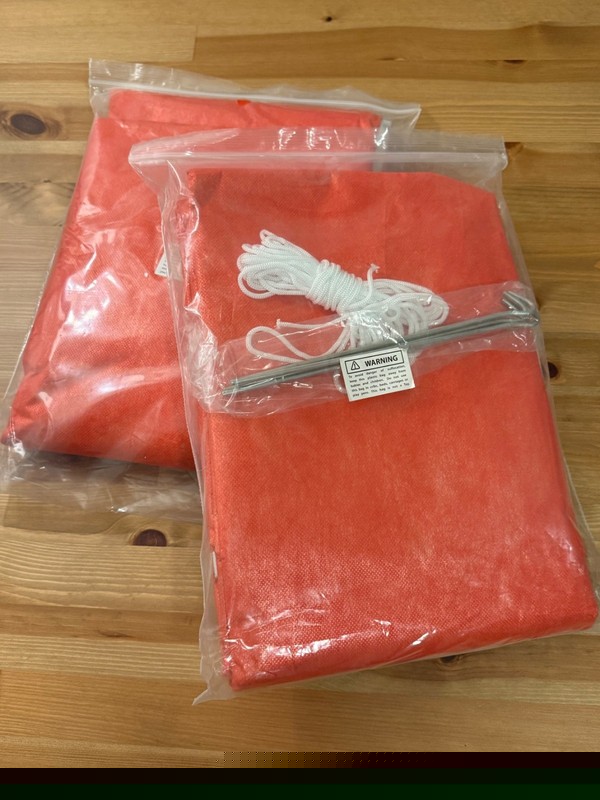 2 PACK SE Emergency/Prepper Outdoor Tube Tents with Steel Tent Pegs (ET3683) NEW