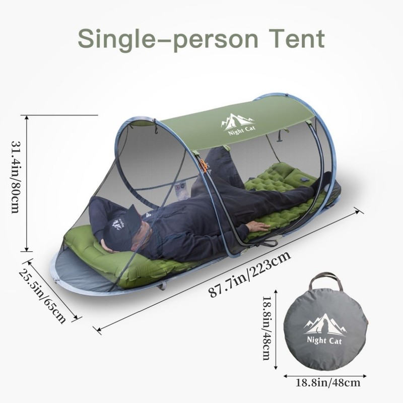 Folding Mosquito Netting Tent For Camping Hunting & Outdoors Fits Camping Cot gallery
