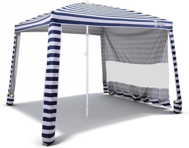 Family-Sized 8x8 Beach Tent: Wind-Defying UPF 100+ Sun Shelter with Sand Pockets gallery