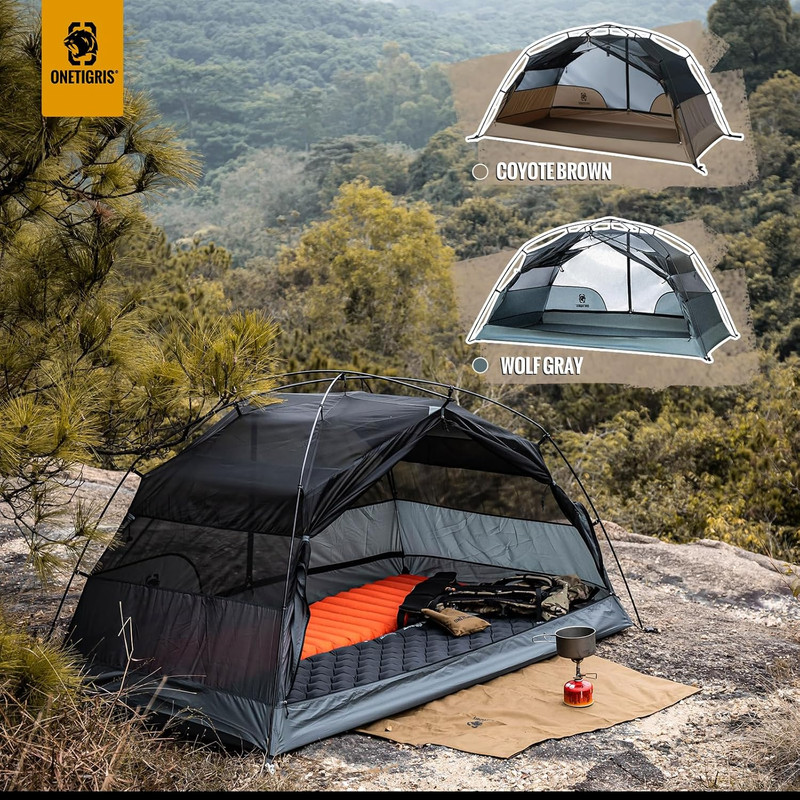 Backpacking Tent, 2 Person, Free Standing, Lightweight Waterproof gallery