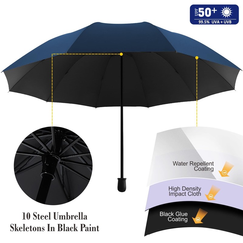 UPF 50+ Beach Umbrella with Adjustable Universal Clamp gallery