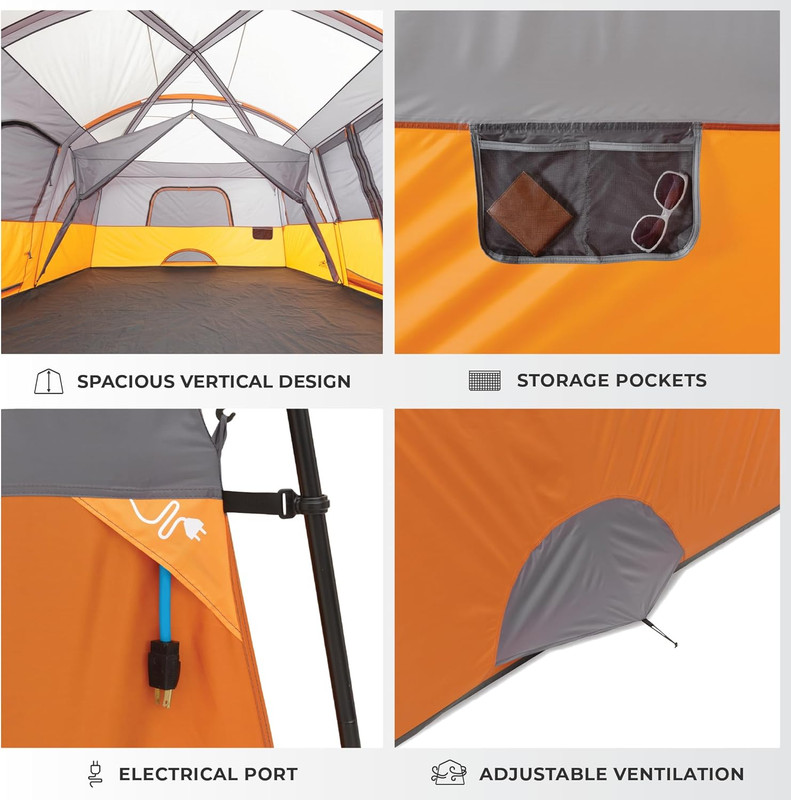 Tent for Family Camping | 10 Person / 11 Person / 12 Person Large Multi Room Cab gallery