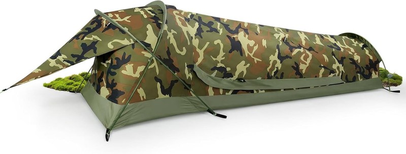 Lightweight Bivy Tent for 1 – Quick Setup Waterproof Tent for Camping and Hiking