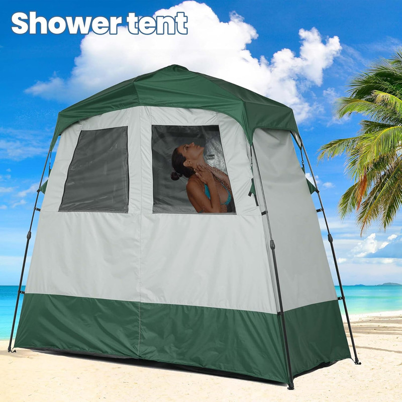Camping Shower Tent Deluxe Changing Room Easy Set up Privacy Shelter,Large Toile gallery