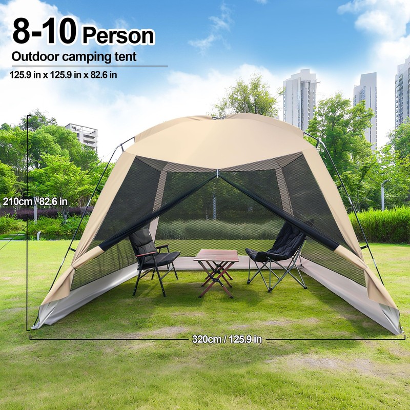 12'x12' Camping Screen Tent - Portable Screen Canopy 8-10 Person&Instant UV R... gallery