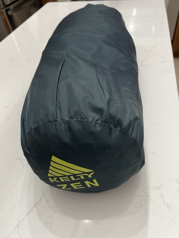 Kelty Zen 2 Person Double Skin Dome Tent Mesh Screen Polyester Gray + rain fly