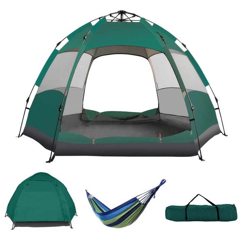 Camping Tent 4 Person Automatic Pop Up Tent Outdoor Hiking Waterproof Dome Tents