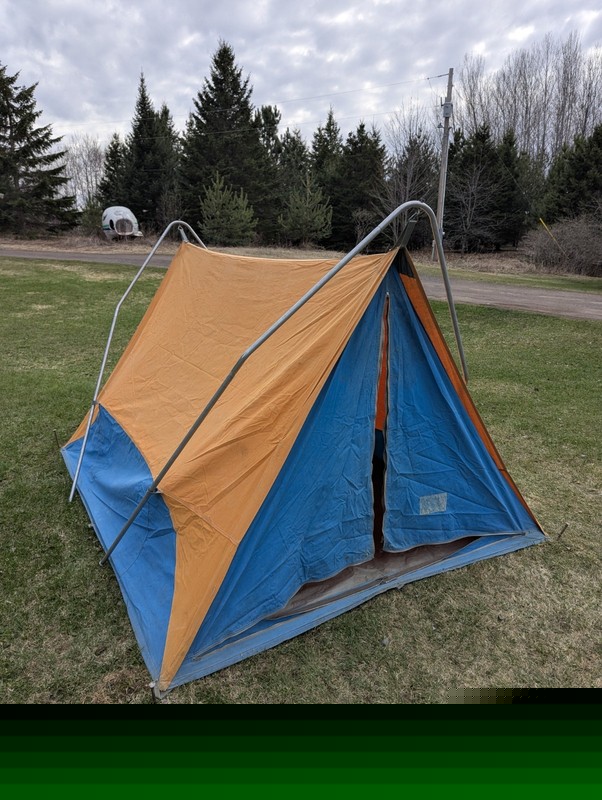 Vintage Sears Ted Williams Backpack Canvas Tent 1-2 Person Rare 1960's See Add gallery