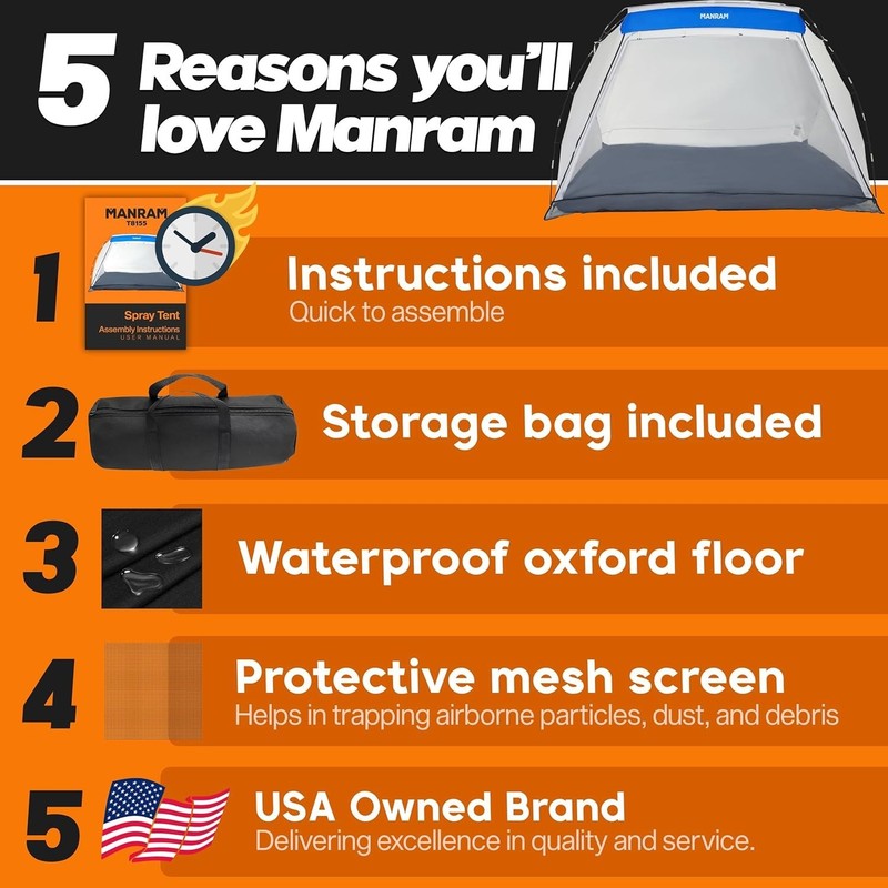 Large Portable Paint Tent with Mesh Screen & Storage Bag for DIY & Profession... gallery