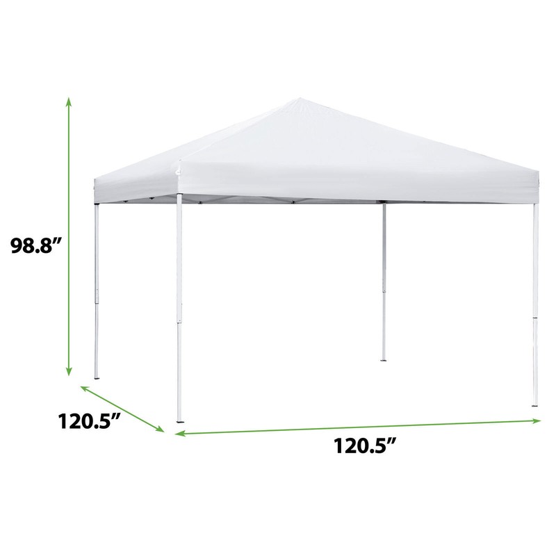 10 x 10′ Outdoor Canopy Pop Up Party Tent w/Bag Adjustable Height Patio Tent
