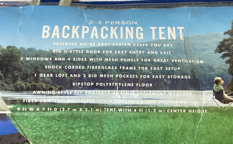 Greatland Backpacking Tent/2-3 Person/9' Wide,7' Diameter, 4' High/Rain Fly&Case gallery