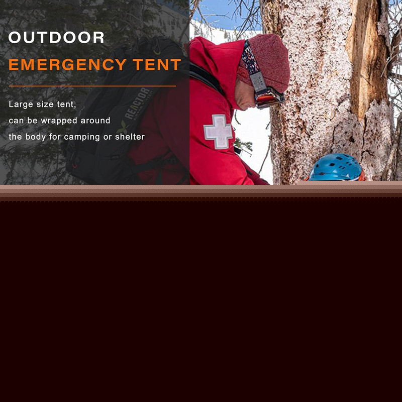 Emergency Survival Tent Shelter, 1 or 2 Person Emergency Tent with Emergency Whi gallery