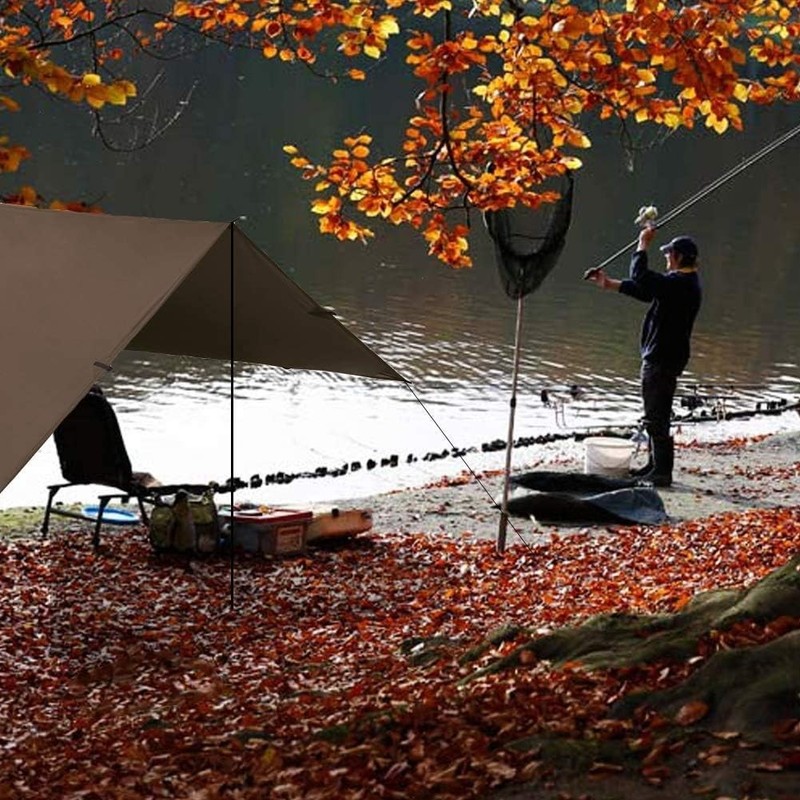 10x10FT/10x15FT Multi-Functional Waterproof Tarp for Camping & Hiking Adventures gallery