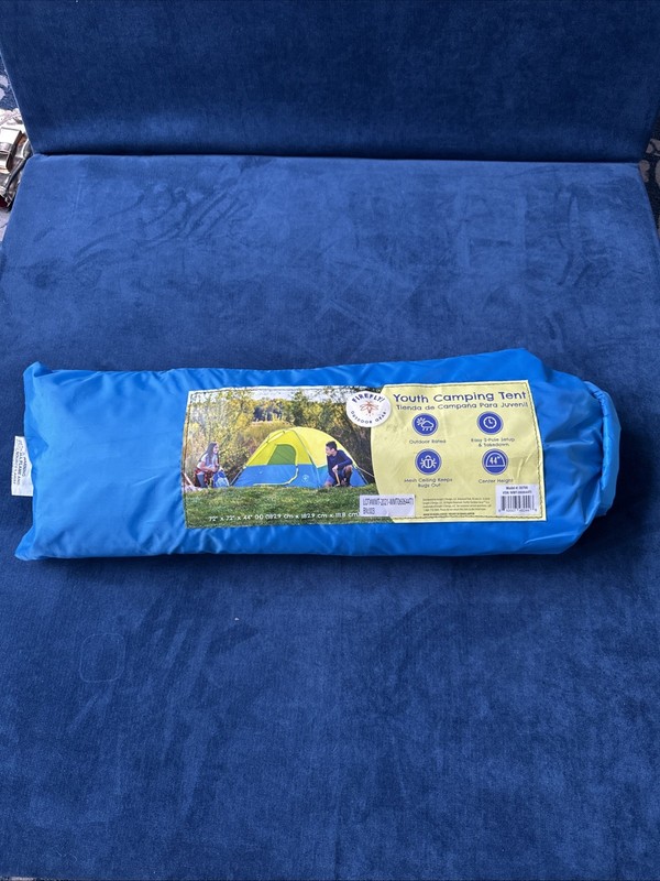 Firefly! Outdoor Gear Youth 2-Person Camping Tent - Blue/Yellow Colors gallery