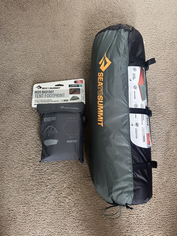 Sea to Summit IKOS TR2 2 Person Tent + Bigfoot Footprint Bundle Camping