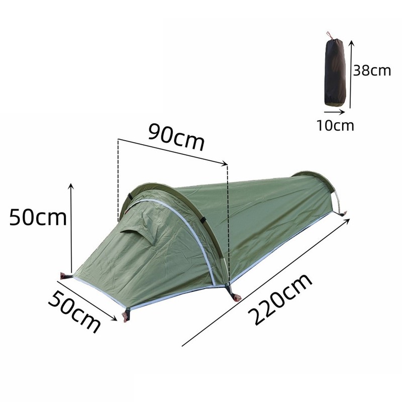 Single Person Ultralight Camping Tent Weatherproof and Quick Assembly Features gallery