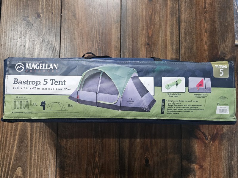 Magellan Outdoors Bastrop 5 Tent *BRAND NEW* Sleeps 5 never opened 12x7x5.2H