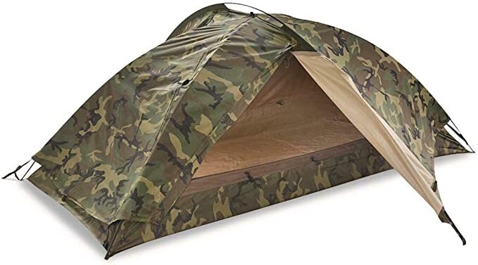 USMC One Person Combat Tent TCOP – Marine Corp Woodland Camo Tent (Made in USA)