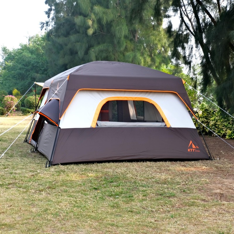 Extra Large Tent 12 Person,Family Cabin Tents,2 Bay-Windows,2 Rooms and 3 Doo... gallery