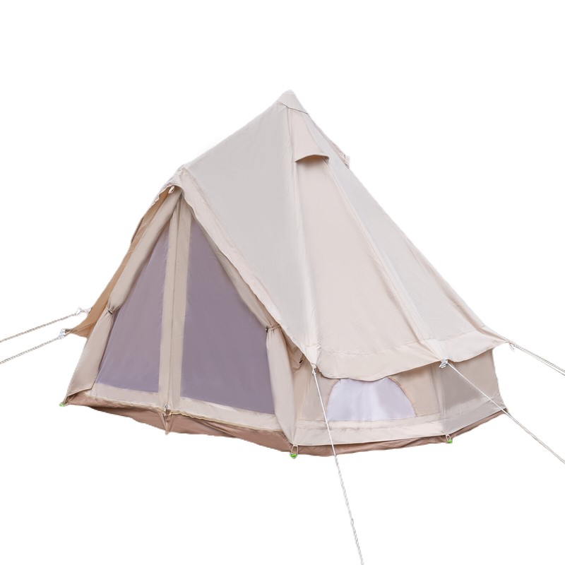 Luxury Glamping Tent All Year Living Polyester Cotton Bell Tent 3m Waterproof gallery
