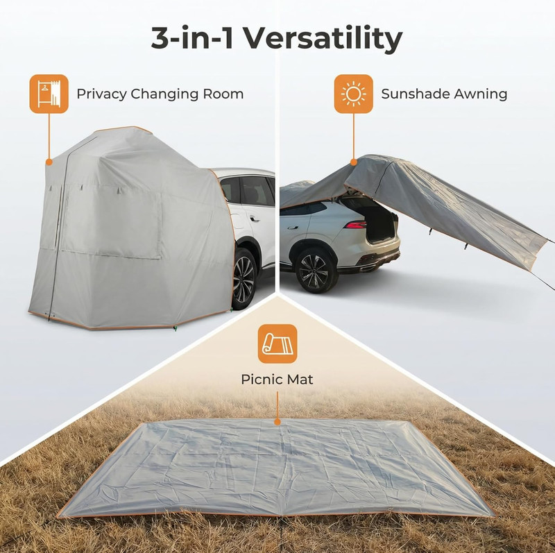 Instant Hatchback Cabana - Privacy Changing Room Tent for Car Camping gallery