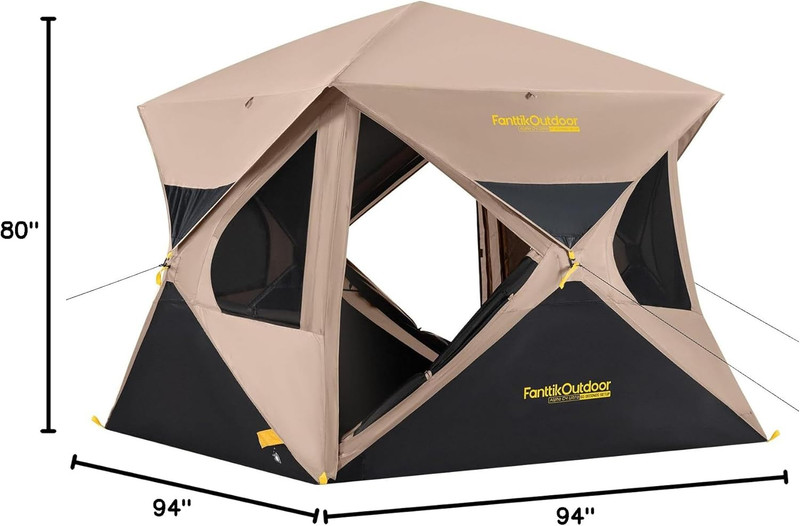 Fanttikoutdoor Alpha C4 Ultra Camping Tent 4 Person Pop up Instant Cabin Setup i gallery