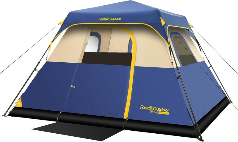 Camping Tent 4/6/8/10 Person Instant Cabin Tent Setup in 60 Seconds with Rainfly