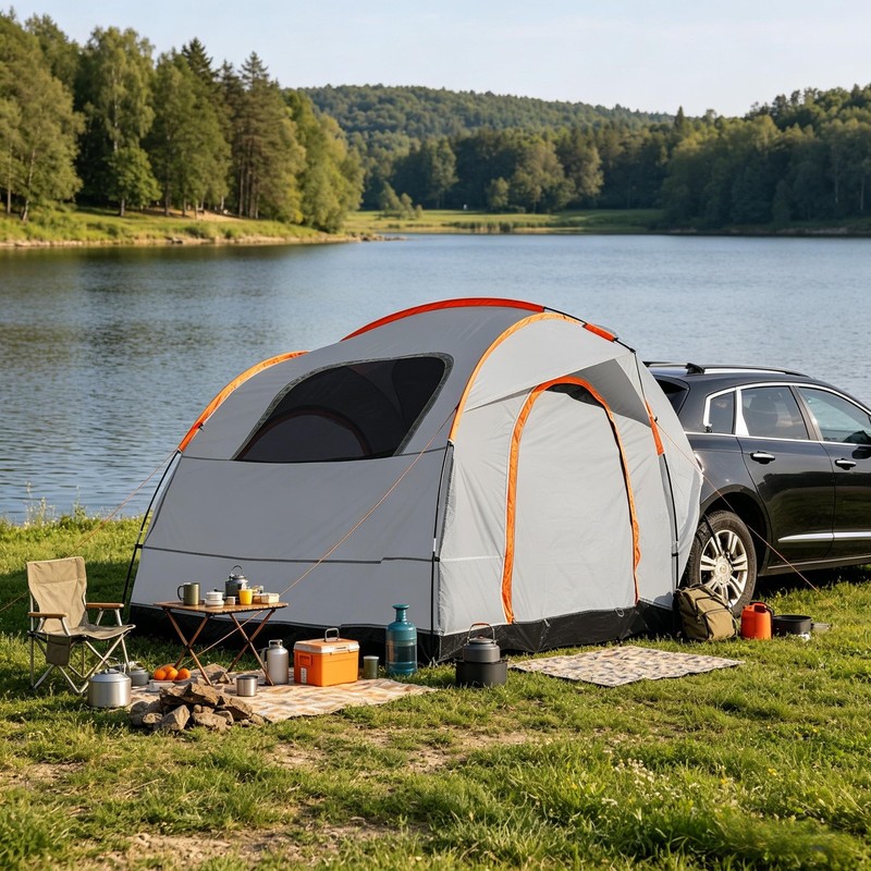 SUV Truck Camping Tent for 6-8 People, Waterproof, Bug-Proof gallery