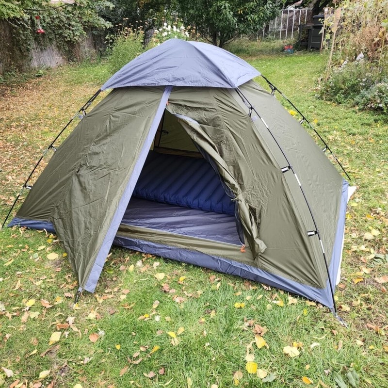 2-Person Folding Tent Waterproof Lightweight Backpacking Shelter 4-Season