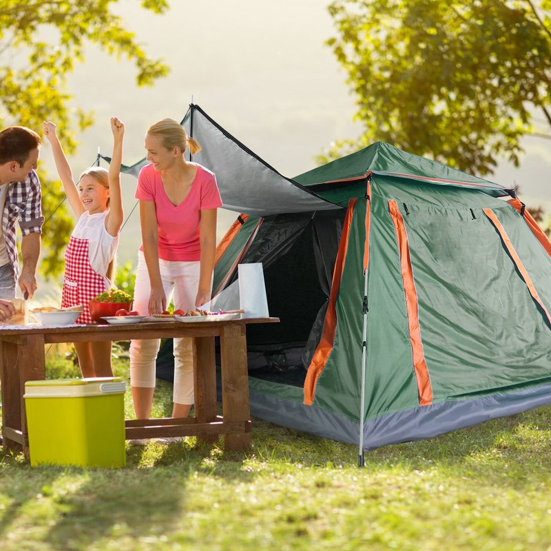 Camping Tent 4-5 Person Waterproof 4 Season Outdoor Family Tents Anti-mosquito gallery