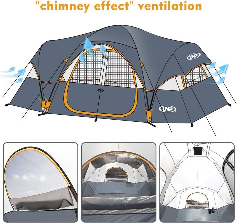 UNP Camping Tent 10-Person-Family Tents, Music Festival Tent, Big, Easy Up gallery