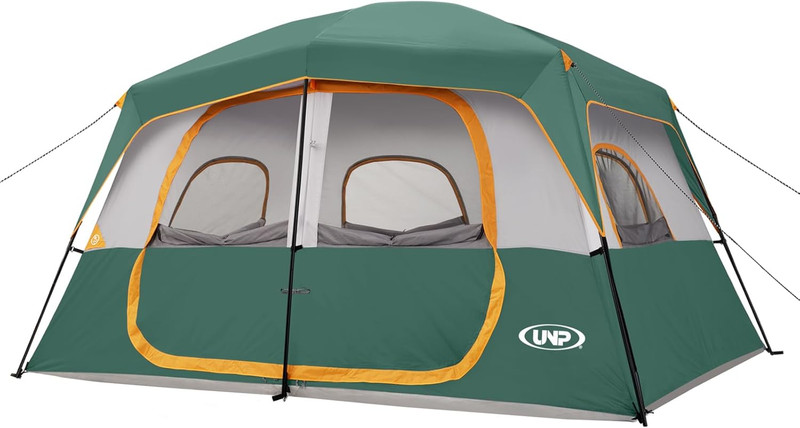 2/4/6/8 Person Tent, Portable Cabin Tent, Camping Tent 4-Person Easy Set Up, Wat