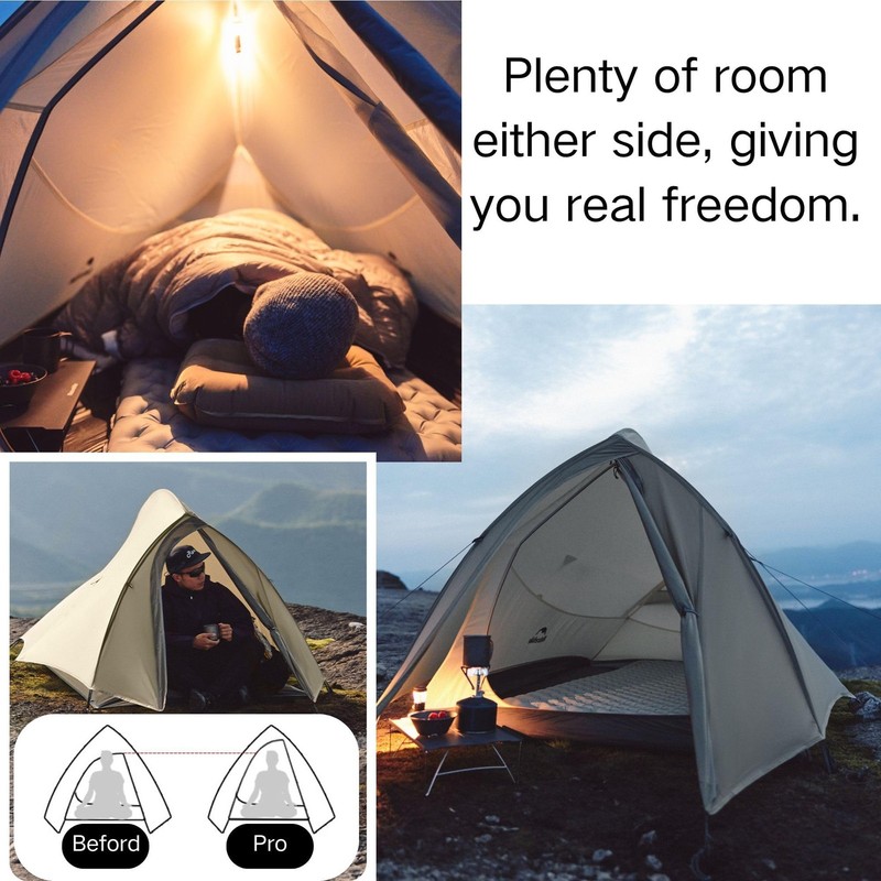 Naturehike Cloud Up Pro Tent, 2024 Upgrade, Ultralight Tents, 1.75kg All... gallery