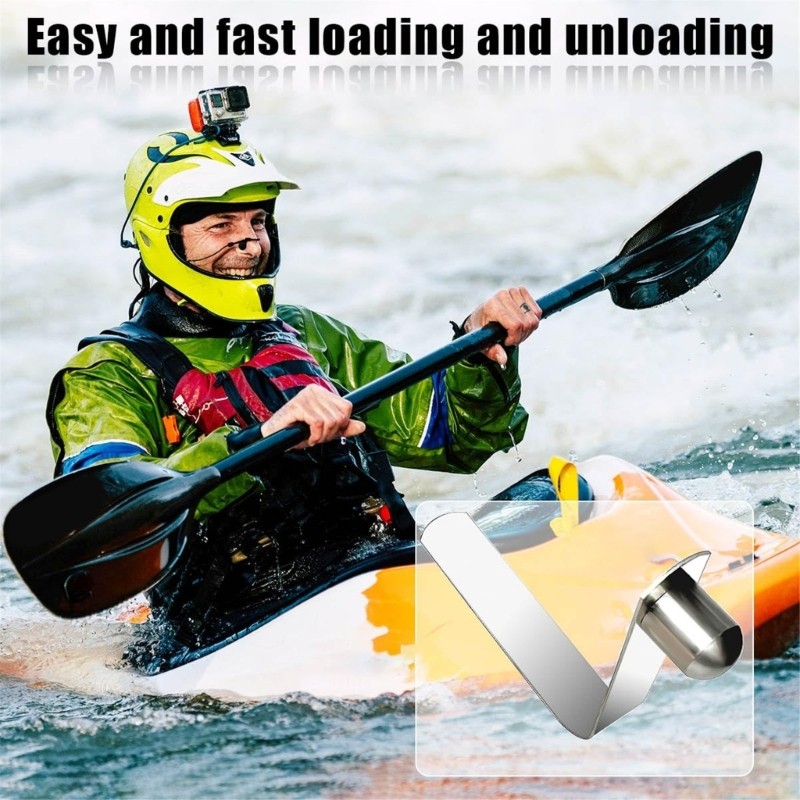 6Pcs Metal Kayak Paddles Spring Clip Tube Locking Pin Clip Easy to Use