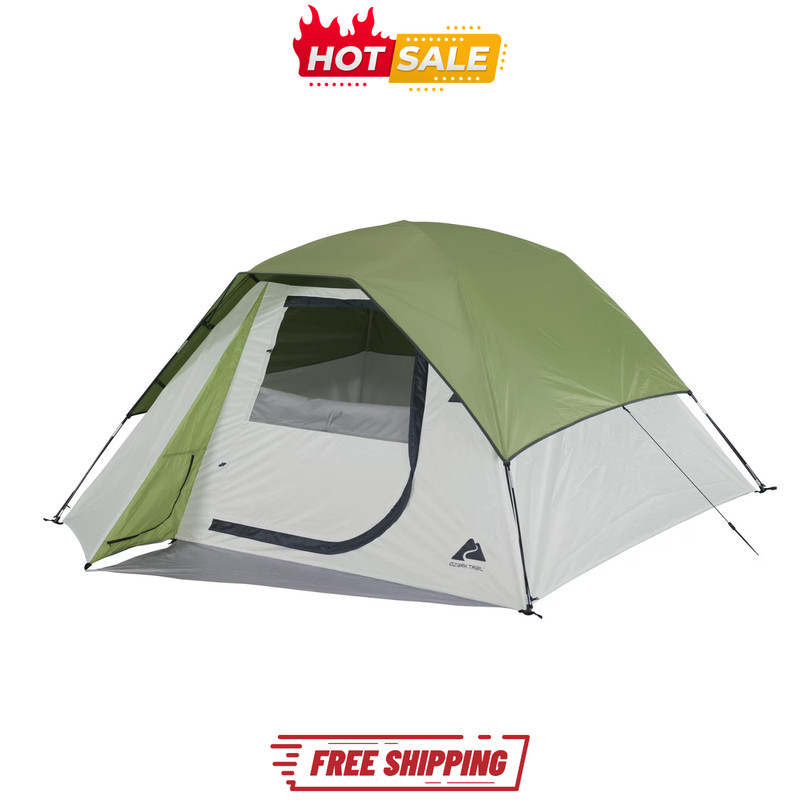 Ozark Trail 4-person Clip and Camp Dome Tent, 8′ x 8.5′ x 50″, 8.47 lbs