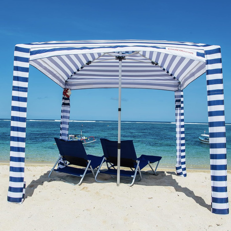 Coolcabana Beach Shade Tent - Easy Setup, UPF 50+ Protection, Large & Medium Siz gallery