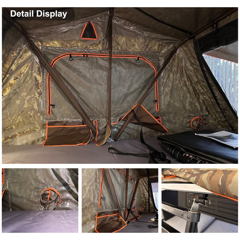Camo Rooftop Tent RTT – Soft Shell, 280G Canvas, Waterproof, 1000D PVC Cover gallery