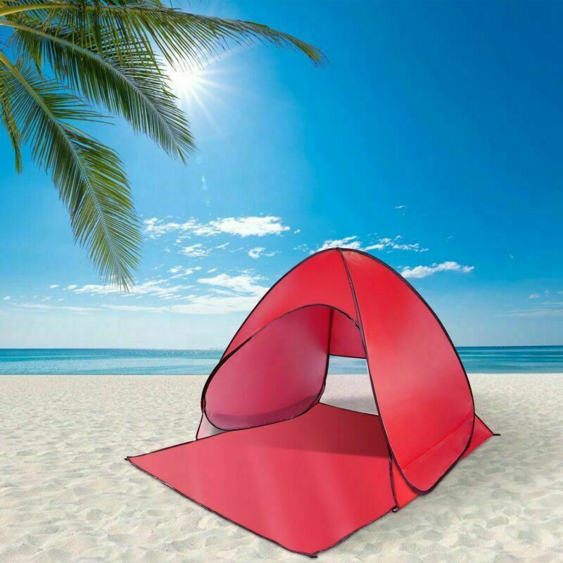 Pop Up Beach Tent Sun Shelter Shade Outdoor Camping Fishing Canopy for 2/3 Man
